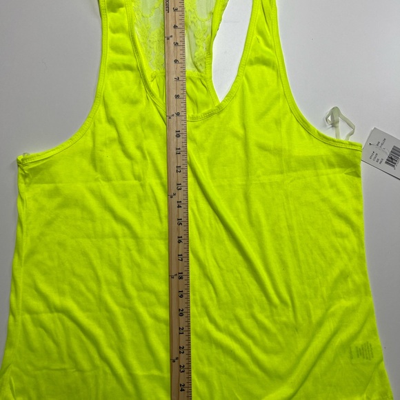 Neon Yellow Racerback Tank Top - Picture 6 of 7